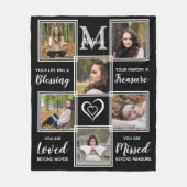 In het Verlenen van Geheugen Gepersonaliseerde Fot Fleece Deken (Voorkant)