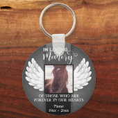 In het Verloren van de Aangepaste Foto, Naam & Ber Sleutelhanger (Voorkant)