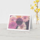  in het Wenskaart van de Roze Weduwingshower Kaart (Gele Bloem)