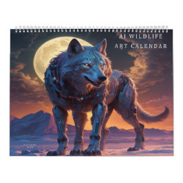 In het wild AI Digitale Kunst Kalender