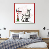 In het winkelcentrum van Barber Canvas Afdruk (Insitu (Slaapkamer))