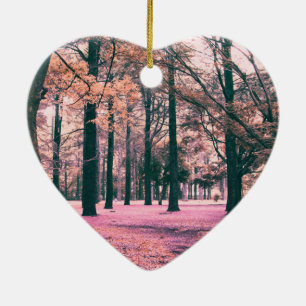 In het Yoyogi Park in Tokio werden bomen gekleurd. Keramisch Ornament