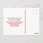 In het zuidwesten hebben we de aankondigingsdeuren briefkaart (Achterkant)