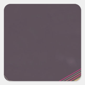 in het zwart 0900 abstracte kunst vierkante sticker