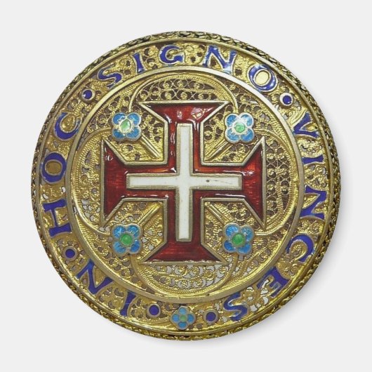 in hoc signo vinces templars magnets magneet (Voorkant)