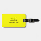 in Hoesje van de noodtoestand-Label Bagagelabel (Voorkant horizontaal)