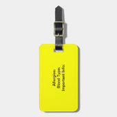 in Hoesje van de noodtoestand-Label Bagagelabel (Voorkant verticaal)