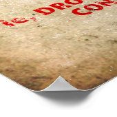 "In Hoesje van Zombie Bite" Poster (Hoek)