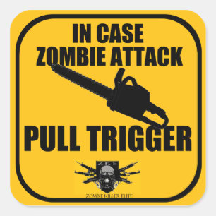 In Hoesje Zombie Attack Sticker
