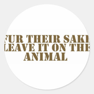 In hun belang ronde sticker