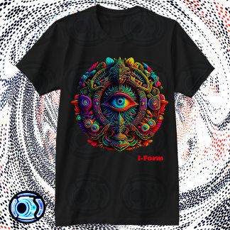 In I-vorm psychedelisch T-shirt