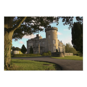 In Ierland, de zij-ingang van Dromoland Castle Foto Afdruk