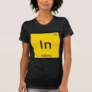 In - Indiana State Scheikunde Periodiek Systeem Sy T-shirt