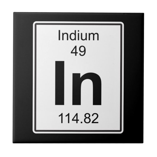 In - Indium Tegeltje (Voorkant)