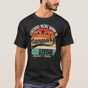 In januari werden 67e geboorte-legends geboren t-shirt