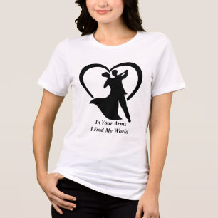 In je armen vind ik mijn wereld Freefit Romantic Tri-Blend Shirt