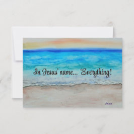 In Jesus' name  Notitiekaartje