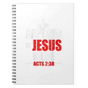 In Jezus naam is er 238 baptisme alleen Jezus. Notitieboek