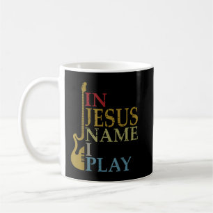 In Jezus Naam Speel Ik Gitaar Koffiemok
