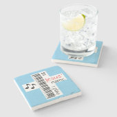 In Jezus' naam speel ik Stenen Onderzetter (Zijkant)