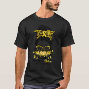 In juli Draag we Gele Bun Sarcoma Bewustheid T-shirt