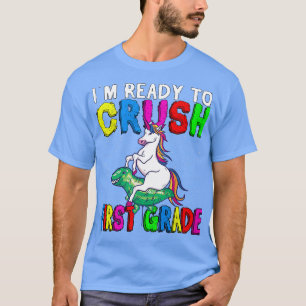In klaar om kinderen van de eerste graad in te sch t-shirt