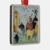 In klaver metalen ornament (Rechts)