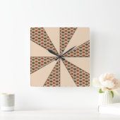 In kleurendraaier verstelbare diamanten vierkante klok (Huis)