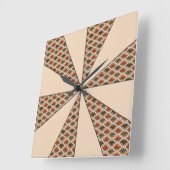 In kleurendraaier verstelbare diamanten vierkante klok (Hoek)