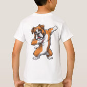 "In korst vertrouwen we" Grappige pizza T-shirt (Achterkant)