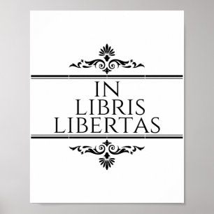 in libris libertas - in boekenvrijheid poster
