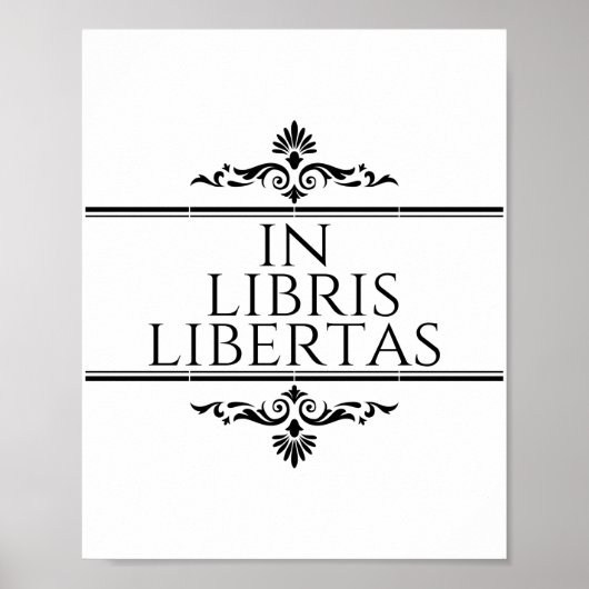in libris libertas - in boekenvrijheid poster (Voorkant)
