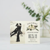 In Liefde - Magnolia foto Save the Date Aankondigingskaart (Staand voorkant)