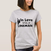 In liefde met een Lineman T-shirt (Voorkant)