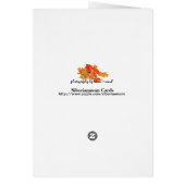 In liefde met Herfst blanco kaart (Achterkant)