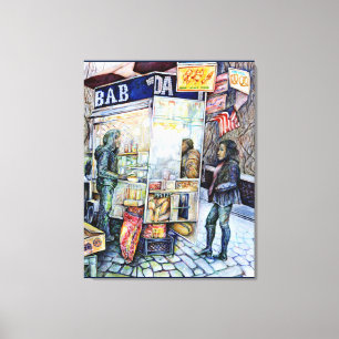 In liefde met problemen en in problemen met liefde canvas afdruk