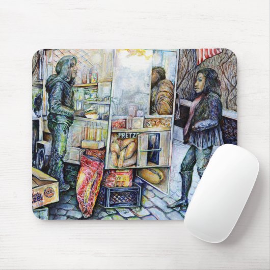 In liefde met problemen en in problemen met liefde muismat (Met muis)