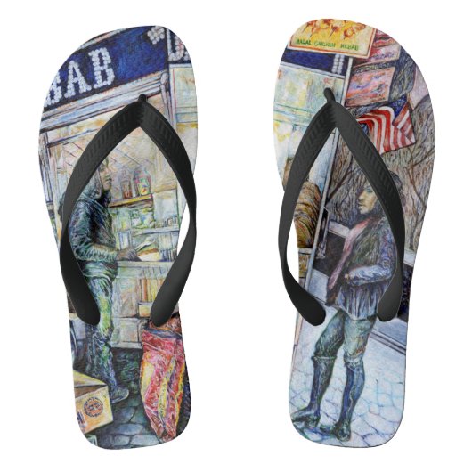 In liefde met problemen en in problemen met liefde teenslippers (Voetbed)