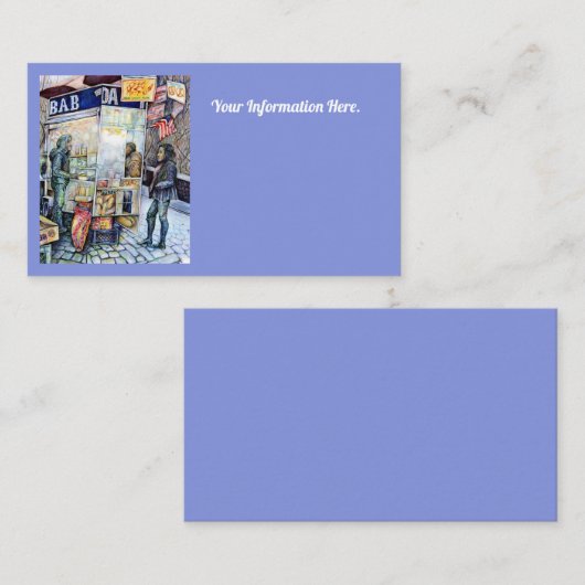 In liefde met problemen en in problemen met liefde visitekaartje (Voorkant / Achterkant)