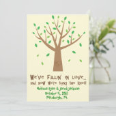 In liefde sparen de datum save the date (Staand voorkant)