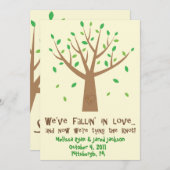 In liefde sparen de datum save the date (Voorkant / Achterkant)