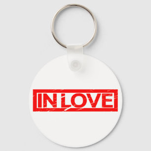 In liefde Stamp Sleutelhanger