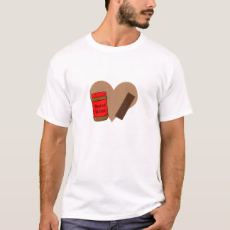 In liefde voor pindakaas en chocolade t-shirt