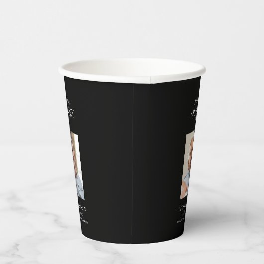 In liefdevol geheugen eenvoudige stijlvolle minima papieren bekers (Rechts)