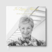 In Liefdevolle Geheugen Kalligrafie Foto Gastenboek (Voorkant)