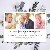 In Liefdevolle Geheugen Script Foto Begrafenissymp Bedankkaart