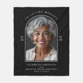 In Liefdevolle Geheugennaam, Aangepaste Citaat & F Fleece Deken (Voorkant)