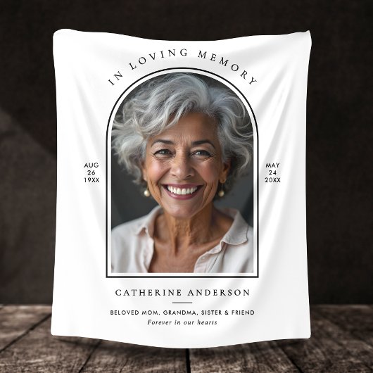 In Liefdevolle Geheugennaam, Aangepaste Citaat & F Fleece Deken