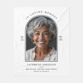 In Liefdevolle Geheugennaam, Aangepaste Citaat & F Fleece Deken (Voorkant)