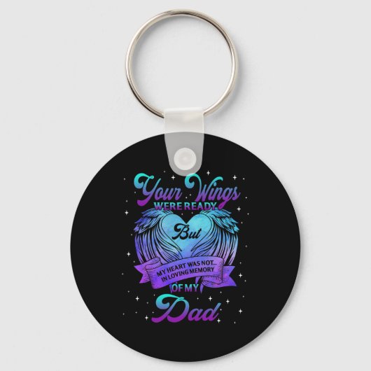 In liefdevolle herinnering aan mijn vader zelfmoor sleutelhanger (Voorkant)